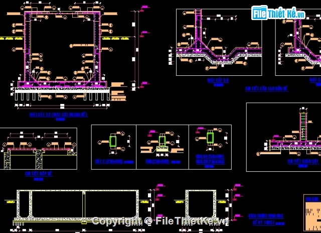 kết cấu công trình,công trình phụ,kết cấu đầy đủ